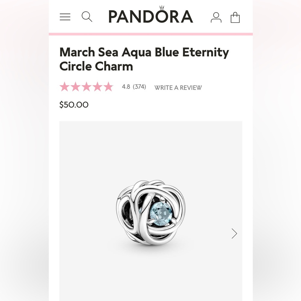 Pandora charm